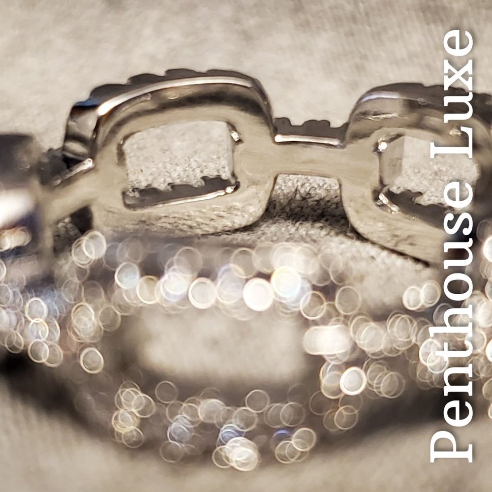 Chain Link Micro Paved Ring - Picture 2 of 6